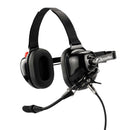 ArrowMax AHDH0032-BK-M1 Behind-The-Head Dual Muff PNR Headset with PTT and Noise Cancelling MIC for Motorola CP200 RMU2080