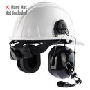 Arrowmax ASH1042-BK-M1 Dual Muff PNR Hard Hat Headset with PTT and Noise Cancelling MIC Compatible with Motorola CP200D CP100D R2 DEP450 BPR40D CP200 CP185 BPR40 Yaesu FT-65 FT-25 FT-4X/V