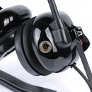 Bommeow BHDH40-BK-M1 Noise Isolation Headphone with Boom Mic Compatible with Motorola CP200D CP100D R2 DEP450 BPR40D CP200 CP185 BPR40 Yaesu FT-65 FT-25 FT-4X/V (Copy)