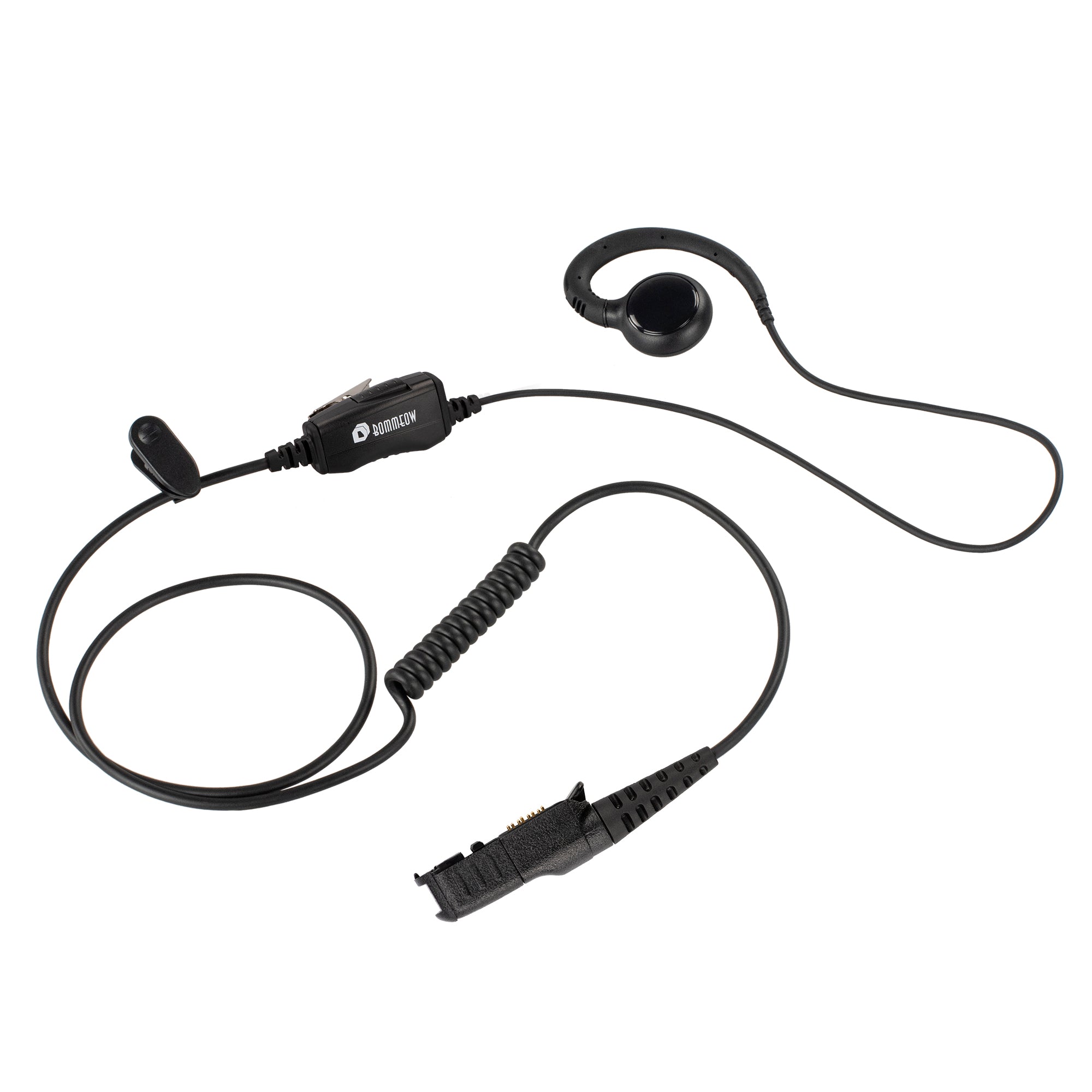 thumbnail image 2 of C-Shaped Earpiece With PTT Mic For Motorola Radios – ProMaxPower EP-5027-AX-NC (Black) 2 of 4