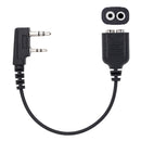 Arrowmax ACDM1-K2 M1 to K1 Adapter Cable Connector Compatible with BaoFeng BTECH UV-5R UV-5RA UV-5RE UV-5R3 BF-F8HP UV-82HP Kenwood 2-PIN Radios NX-1200 NX-1300 NX-P1200 NX-P1300