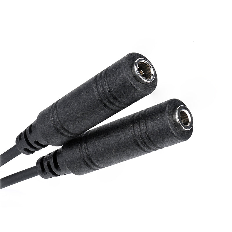 U174 GA Headset to Helicopter Adapter, Durable Molded Connectors, .206