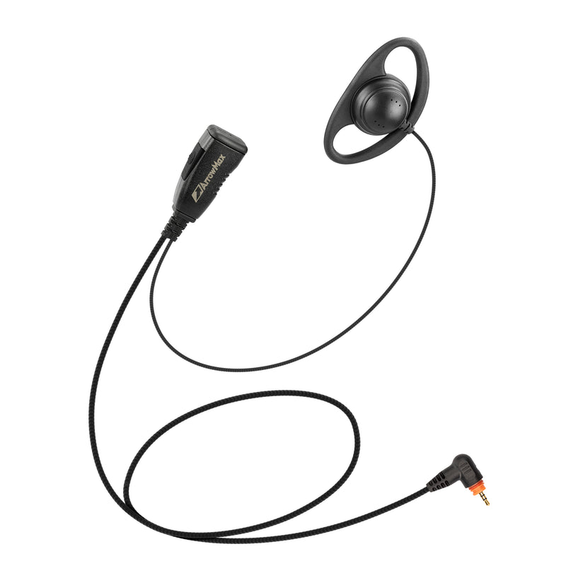 Arrowmax AEH2500-M12 D-Shape Earhanger PTT for Motorola SL300 SL2600 SL3500e SL7550 SL7580e SL1K