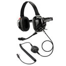 ArrowMax AHDH0032-BK-I2 Behind-The-Head Dual Muff PNR Headset with PTT and Noise Cancelling MIC for ICOM IC-F1000 IC-F2000 IC-F3000 IC-F4000