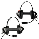 ArrowMax AHDH0032-BK-K30-8PIN Behind-The-Head Dual Muff PNR Headset with PTT and Noise Cancelling MIC for Kenwood RJ45 8-Pin TM-261A TM-271A TM-461A TM-471A TK-80 TK-90 TK-980