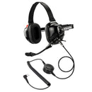 ArrowMax AHDH0032-BK-M1 Behind-The-Head Dual Muff PNR Headset with PTT and Noise Cancelling MIC for Motorola CP200 RMU2080