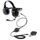 ArrowMax AHDH0032-BK-PTT-HA02 Noise Cancelling Headset Compatible with Harris M/A-COM P5300 P5400 P5500 P7300
