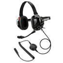 ArrowMax AHDH0032-BK-S2 Behind-The-Head Dual Muff PNR Headset with PTT and Noise Cancelling MIC for Sepura STP8200 STP9000