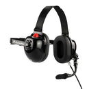 ArrowMax AHDH0032-BK-S2 Behind-The-Head Dual Muff PNR Headset with PTT and Noise Cancelling MIC for Sepura STP8200 STP9000