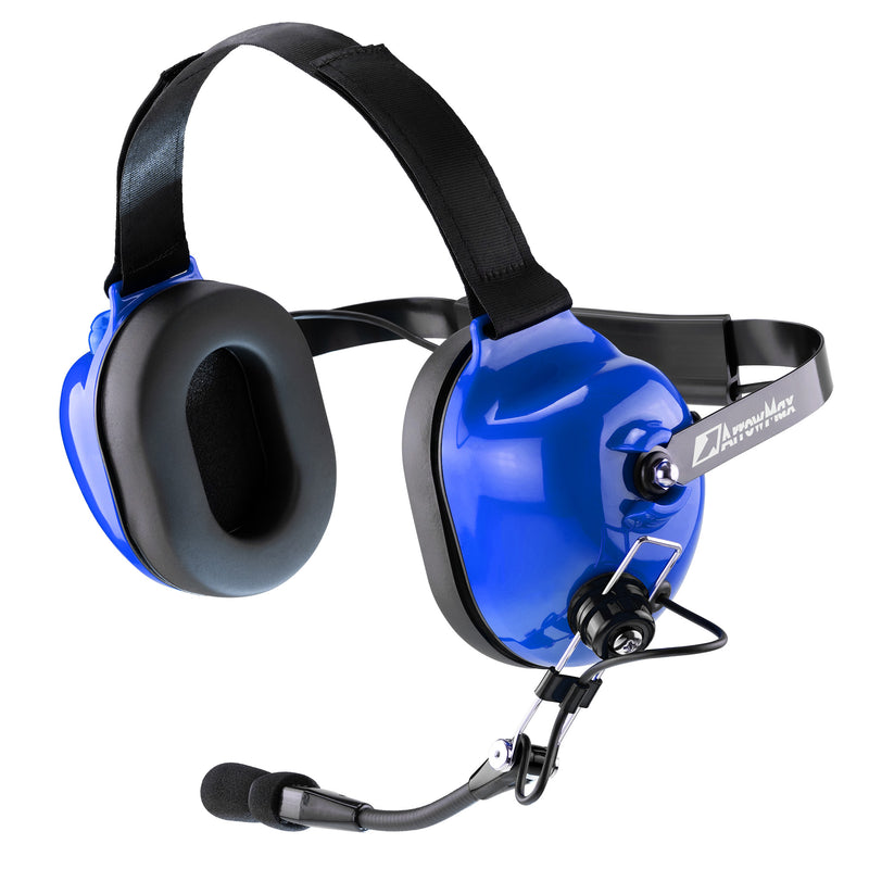ArrowMax AHDH0033D-BU Motorsports Pit Crews 23dB Noise Reduction Racing Headphone (With Dynamic Noise-Canceling Microphone)