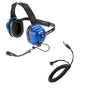 ArrowMax AHDH0033D-BU-SC-M1 Motorsports Pit Crews 23dB Noise Reduction Racing Headphone Compatible with Motorola CP200D CP100D R2 DEP450 BPR40D (With Dynamic Noise-Canceling Microphone)