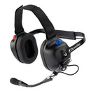 ArrowMax AHDH0033D-MT-DPTT Dual Radio Headset with Red/Blue PTT, 23dB NRR & Dual XLR5 Plug