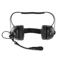 ArrowMax AHDH0033D-MT-DPTT Dual Radio Headset with Red/Blue PTT, 23dB NRR & Dual XLR5 Plug