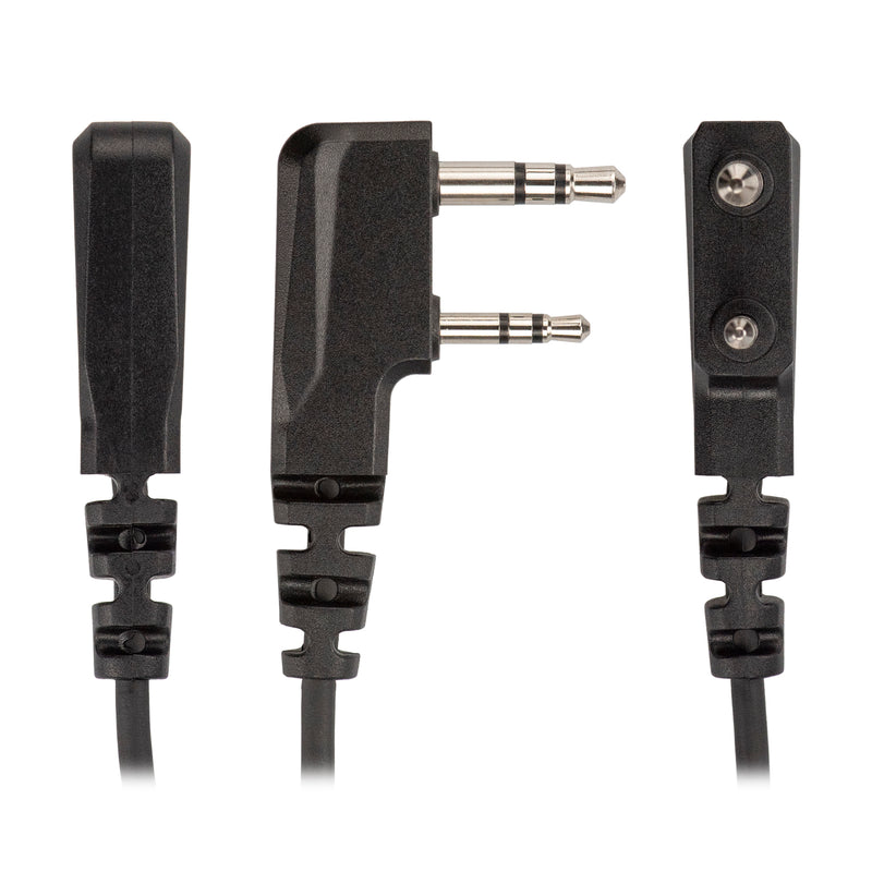 Arrowmax AHDH0033D-RD-SC-K2 Noise Reduction Behind The Head Headset with Adaptor Cable for Two Way Racing Radios Compatible with BaoFeng BTECH UV-5R UV-5RA UV-5RE UV-5R3 BF-F8HP UV-82HP Kenwood 2-PIN 2 Pin Radios NX-1200 NX-1300 NX-P1200 NX-P1300 NX-3220