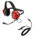 ArrowMax AHDH0033D-RD-SC-M9 Motorsports Pit Crews 23dB Noise Reduction Racing Headphone Compatible with Motorola Radios APX6000 APX7000 APX8000 XPR6350 XPR6550 XPR7550 XPR7350e XPR7550e XPR7580e APX 6000 7000 8000 XPR 6550 7550 7550e