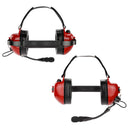 ArrowMax AHDH0033D-RD-SC-M9 Motorsports Pit Crews 23dB Noise Reduction Racing Headphone Compatible with Motorola Radios APX6000 APX7000 APX8000 XPR6350 XPR6550 XPR7550 XPR7350e XPR7550e XPR7580e APX 6000 7000 8000 XPR 6550 7550 7550e