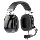 Arrowmax AHDH0042A-BK-GA General Aviation Headset for Student Pilots Passenger Features Passive Noise Reduction PNR Adjustable Headband Switchable Mono-Stereo Cancelling MIC GA Dual Plug