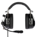 Arrowmax AHDH0042A-BK-GA General Aviation Headset for Student Pilots Passenger Features Passive Noise Reduction PNR Adjustable Headband Switchable Mono-Stereo Cancelling MIC GA Dual Plug