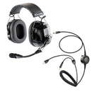 ArrowMax AHDH0042-BK-K30-8PIN Noise Cancelling Headset Compatible with Kenwood RJ45 8-Pin TM-261A TM-271A TM-461A TM-471A TK-80 TK-90 TK-980
