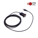 ArrowMax APCUSB-RS232-6 FTDI USB to RS232 Serial DB9 Male Cable Adapter 6 Feet for Two Way Radio Programming