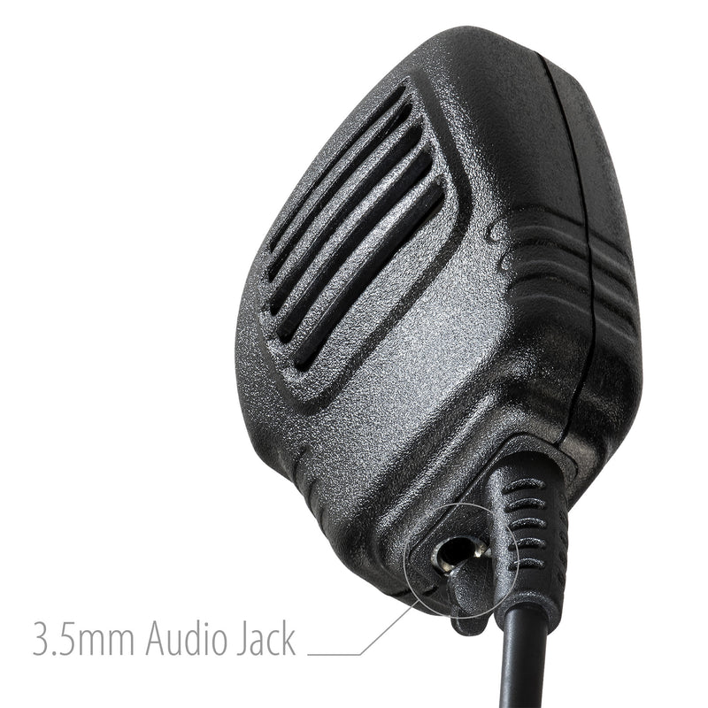 ArrowMax APM100-K2 Speaker Microphone Compatible with BaoFeng BTECH UV-5R UV-5RA UV-5RE UV-5R3 BF-F8HP UV-82HP Kenwood 2-PIN 2 Pin Radios NX-1200 NX-1300 NX-P1200 NX-P1300 NX-3220 NX-3320 NX-3420 TH-D72A TH-D74A TH-K20A