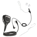 Arrowmax APM250-ASK75CS35L-K2 IP56 Waterproof Shoulder Speaker MIC with Listen Only Clear Tube Compatible with BaoFeng BTECH UV-5R UV-5RA UV-5RE UV-5R3 BF-F8HP UV-82HP Kenwood 2-PIN
