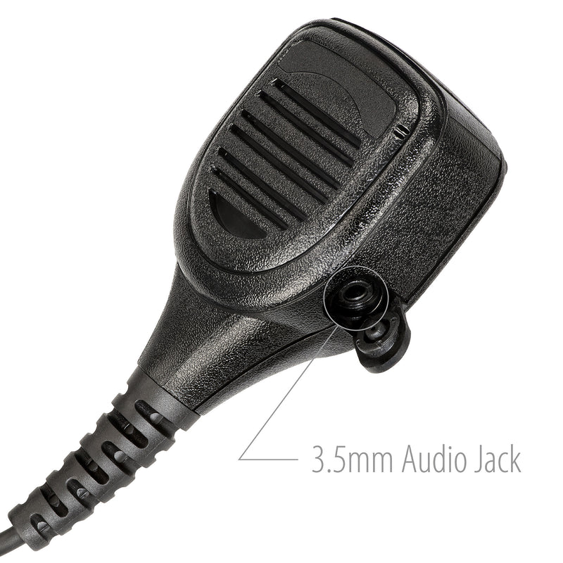 ArrowMax APM250-K2 Heavy Duty Speaker Microphone Compatible with BaoFeng BTECH UV-5R UV-5RA UV-5RE UV-5R3 BF-F8HP UV-82HP Kenwood 2-PIN 2 Pin Radios NX-1200 NX-1300 NX-P1200 NX-P1300 NX-3220 NX-3320 NX-3420 TH-D72A TH-D74A TH-K20A