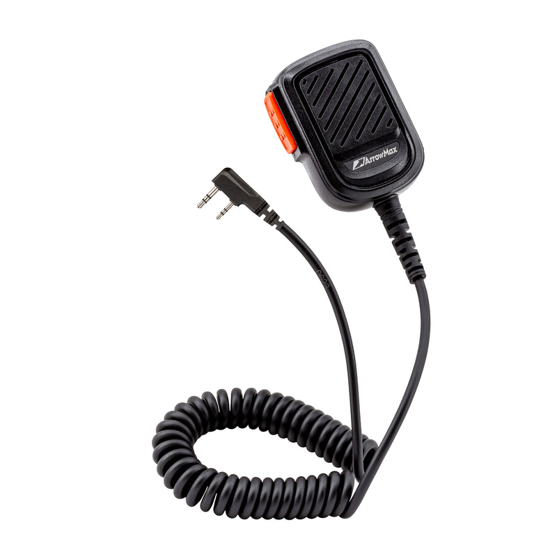 Arrowmax APM350-K2 Waterproof IP56 Waterproof Plus Size Shoulder Speaker Microphone Compatible with Motorola CP200D CP100D R2 DEP450 BPR40D CP200 CP185 BPR40 Yaesu FT-65 FT-25 FT-4X/V
