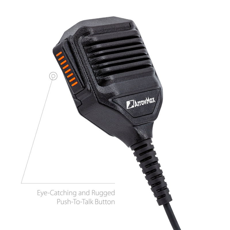 ArrowMax APM450-HR6M-M9 IP67 Waterproof Speaker Microphone Compatible with Motorola APX6000 APX7000 APX8000 XPR6350 XPR6550 XPR7550 XPR7350e XPR7550e XPR7580e APX 6000 7000 8000 XPR 6550 7550 7550e