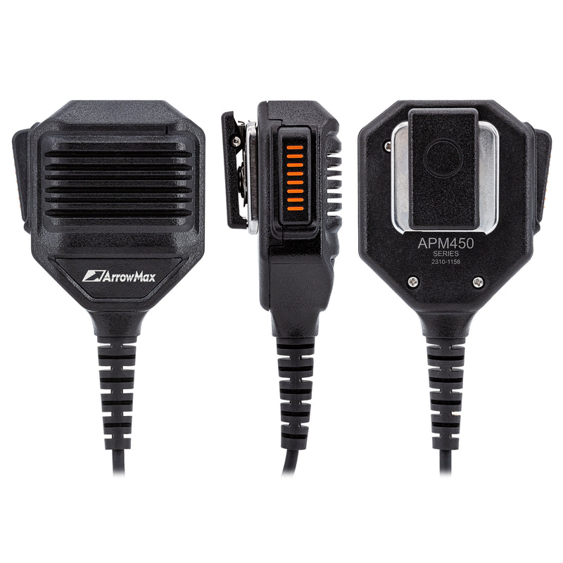 ArrowMax APM450-HR6M-M9 IP67 Waterproof Speaker Microphone Compatible with Motorola APX6000 APX7000 APX8000 XPR6350 XPR6550 XPR7550 XPR7350e XPR7550e XPR7580e APX 6000 7000 8000 XPR 6550 7550 7550e