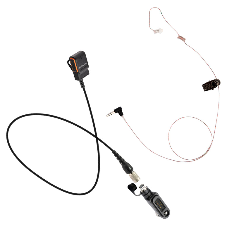 ArrowMax APT0530-AMAS01PS2235L-HR6M-HA01 Hirose 6-Pin Adapter with Tubeless Listen-Only Earpiece Compatible with Harris XG-100 XG-100P XL-150 XL-150P XL-185 XL-185P XL-185Pi XL-185Pi XL-200 XL-200P and XL-200Pi