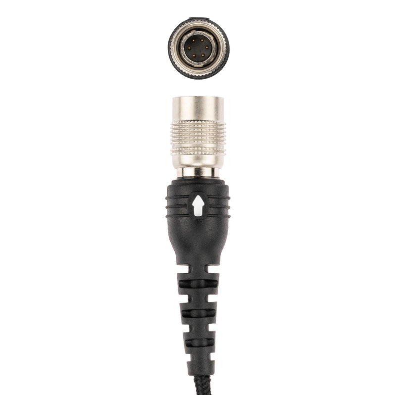 ArrowMax APT0530-AMAS01PS2235L-HR6M-M5 Hirose 6-Pin Adapter with Tubeless Listen-Only Earpiece Compatible with Motorola GP328 HT750 HT1250 PRO7550 PRO7750 MTX850