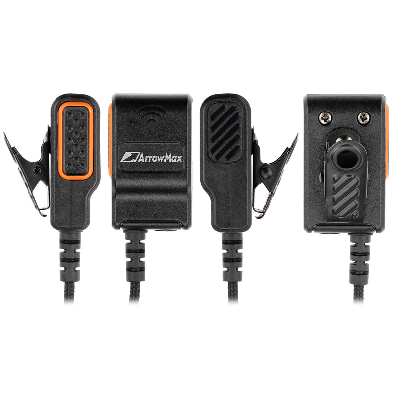 ArrowMax APT0530-AMAS01PS2235L-HR6M-M5 Hirose 6-Pin Adapter with Tubeless Listen-Only Earpiece Compatible with Motorola GP328 HT750 HT1250 PRO7550 PRO7750 MTX850