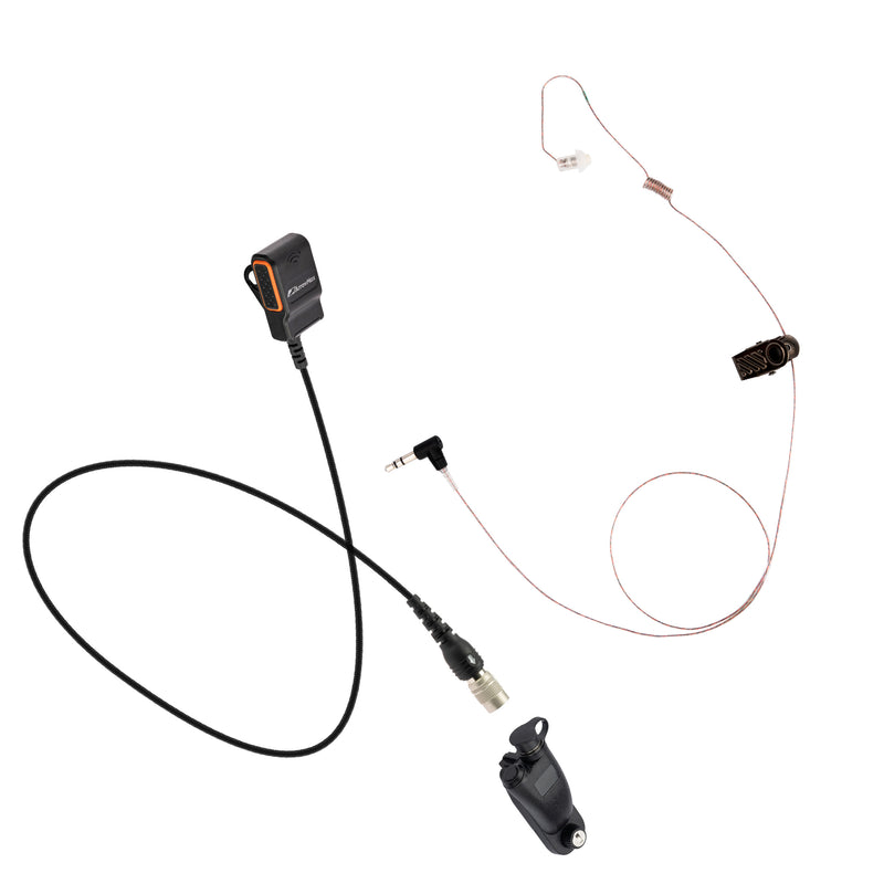 ArrowMax APT0530-AMAS01PS2235L-HR6M-PTT-M9 Lapel PTT Micro Speaker Earpiece Combo with Adaptor PTT Compatible with Motorola APX6000 APX7000 APX8000 XPR6350 XPR6550 XPR7550 XPR7350e XPR7550e XPR7580e APX 6000 7000 8000 XPR 6550 7550 7550e