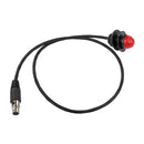 ArrowMax ARCPTT-S-HOLE-RD-XLR3F Hole Mount Push-to-Talk (PTT) Button – Straight Cord with 3-Pin XLR Plug