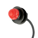 ArrowMax ARCPTT-S-HOLE-RD-XLR3F Hole Mount Push-to-Talk (PTT) Button – Straight Cord with 3-Pin XLR Plug