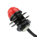 ArrowMax ARCPTT-S-HOLE-RD-XLR3F Hole Mount Push-to-Talk (PTT) Button – Straight Cord with 3-Pin XLR Plug