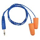 ArrowMax AREH01F-BUN-35GS Mono Noise-Reducing Foam Racing Earbuds with 1/8" Plug – Blue Line