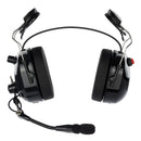 Arrowmax ASH1042-BK-I2 Dual Muff PNR Hard Hat Headset with PTT and Noise Cancelling MIC Compatible with ICOM IC-F1000 IC-F2000 IC-F3000 IC-F4000 IC-F11 IC-V8