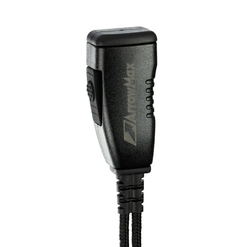 ArrowMax ASK7500C-HR6M-M17 Commercial-Grade Braided Fiber Cable Earpiece with Lapel Mic, Compatible with Motorola R7, MXP600, ION Series – Featuring Public Safety Tactical Quick Release