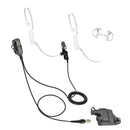 ArrowMax ASK7515C-S-HR6M-PTT-HA02 6-Pin Quick Disconnect Clear Tube Style Earphone Compatible with Harris M/A-COM P5300 P5400 P5500 P7300