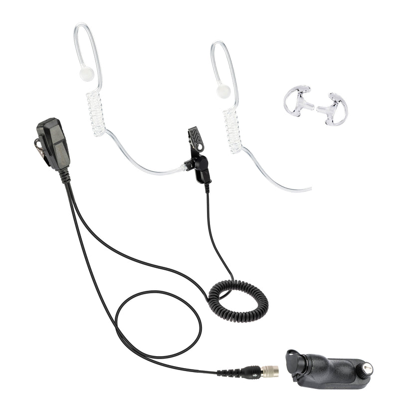 ArrowMax ASK7515C-S-HR6M-M9 6-Pin Quick Disconnect Clear Tube Style Earphone Compatible with Motorola APX6000 APX7000 APX8000 XPR6350 XPR6550 XPR7550 XPR7350e XPR7550e XPR7580e APX 6000 7000 8000 XPR 6550 7550 7550e