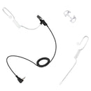 Arrowmax ASK75C-S-35L FBI Style Clear Tube 3.5mm Receiver/Listen Only Earpiece Compatible with Motorola Kenwood Icom 2-Way Radio Speaker Microphone