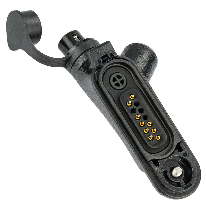 ArrowMax ASK8510C-HR6M-M17 2-Wire Kit – Commercial-Grade Braided Fiber Cable Earpiece with Lapel Mic, Compatible with Motorola MOTOTRBO R7 MXP600 ION APX N70 N50 N30 – Featuring Public Safety Tactical Quick Release