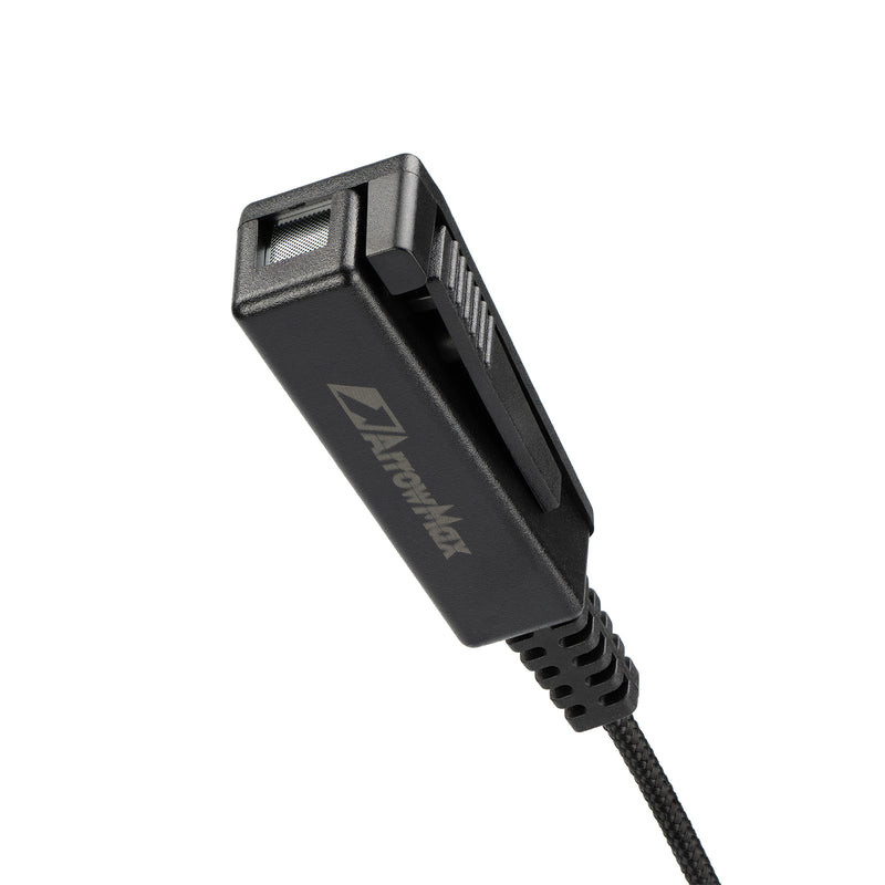 ArrowMax ASK8510C-HR6M-M17 2-Wire Kit – Commercial-Grade Braided Fiber Cable Earpiece with Lapel Mic, Compatible with Motorola MOTOTRBO R7 MXP600 ION APX N70 N50 N30 – Featuring Public Safety Tactical Quick Release