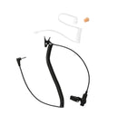 Acoustic Tube Receive Listen Only Earpiece with Extra Black Tube Earmold fit Motorola Kenwood Speaker Mic for Police Security and Law Enforcement Use