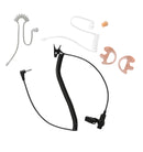 Acoustic Tube Receive Listen Only Earpiece with Extra Clear Tube Earmold fit Motorola Kenwood Speaker Mic for Police Security and Law Enforcement Use