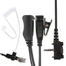 BOMMEOW BCT15-Y3 Commercial-Grade Surveillance Style Earphone with Lapel PTT Microphone Compatible with Vertex EVX-261 VX-132