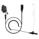 Bommeow BCT16-S-HR6M-PTT-HA02 QD Police Lapel Mic Headset Earpiece Compatible with Harris M/A-COM P5300 P5400 P5500 P7300