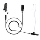 Bommeow BCT16-S-HR6M-PTT-M17 QD Police Lapel PTT Mic Headset Earpiece Compatible with Motorola MOTOTRBO R7 MXP600 ION APX N70 N50 N30